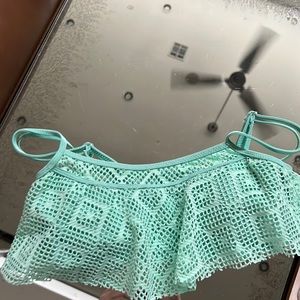 EUC TRUE BLUE MINT GREEN BIKINI TOP
